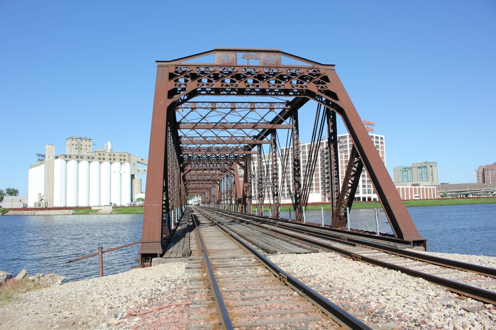 Looking east